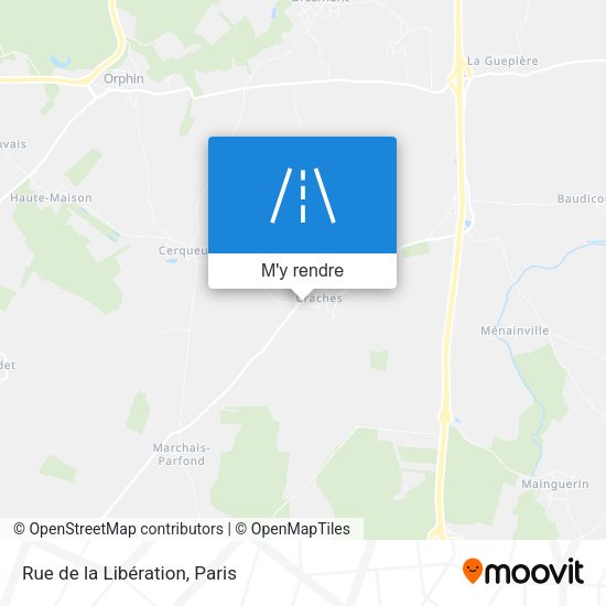 Rue de la Libération plan