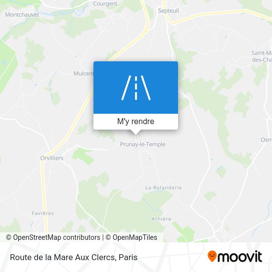 Route de la Mare Aux Clercs plan