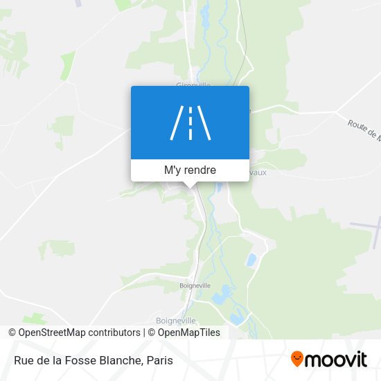 Rue de la Fosse Blanche plan