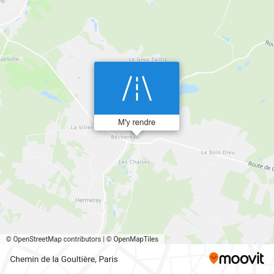 Chemin de la Goultière plan