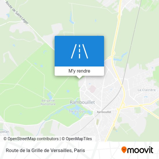 Route de la Grille de Versailles plan