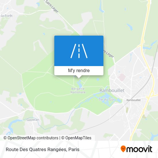 Route Des Quatres Rangées plan