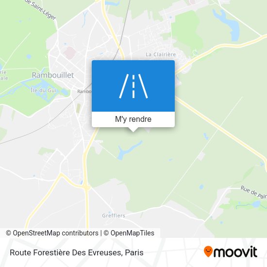 Route Forestière Des Evreuses plan
