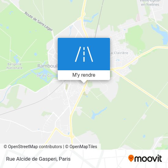 Rue Alcide de Gasperi plan
