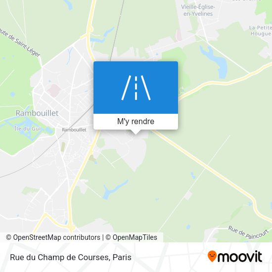 Rue du Champ de Courses plan