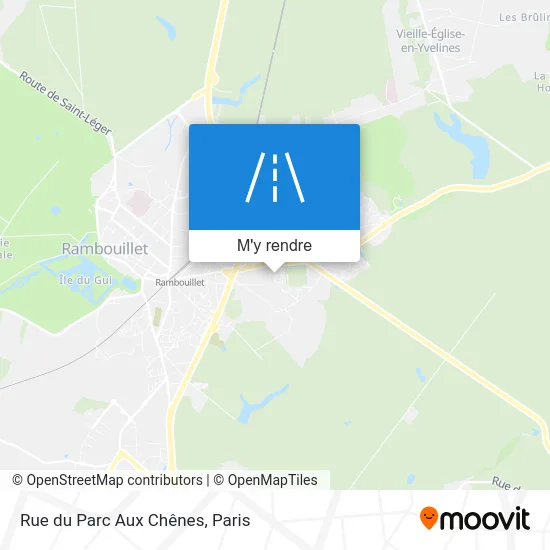 Rue du Parc Aux Chênes plan