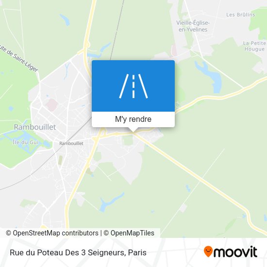 Rue du Poteau Des 3 Seigneurs plan