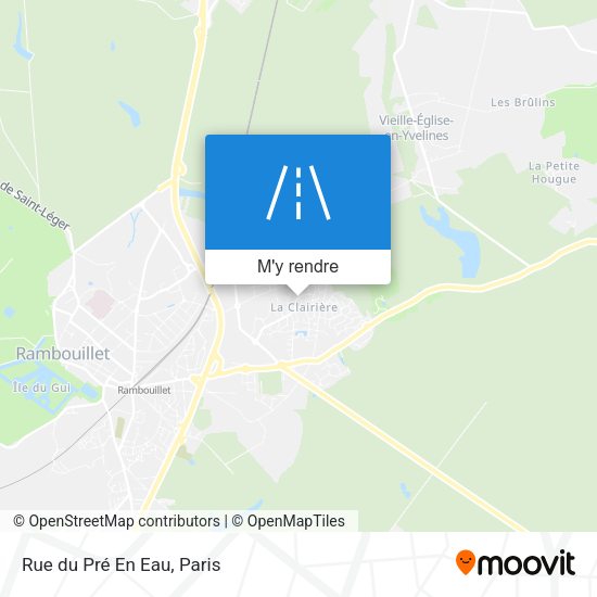 Rue du Pré En Eau plan