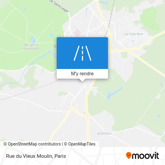 Rue du Vieux Moulin plan