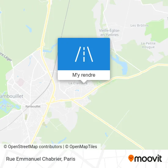 Rue Emmanuel Chabrier plan