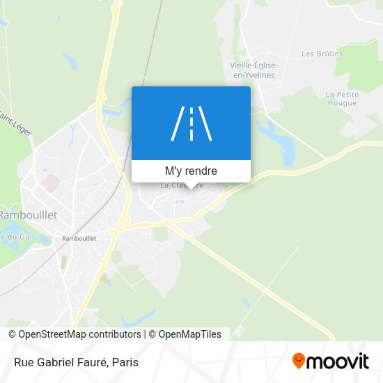Rue Gabriel Fauré plan