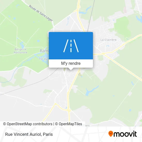 Rue Vincent Auriol plan