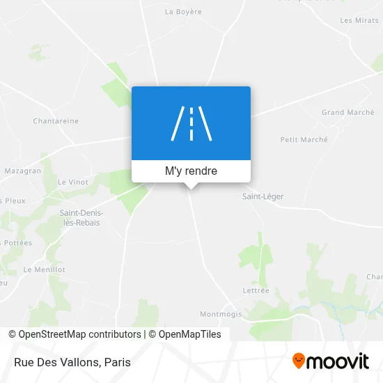 Rue Des Vallons plan