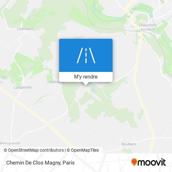 Chemin De Clos Magny plan