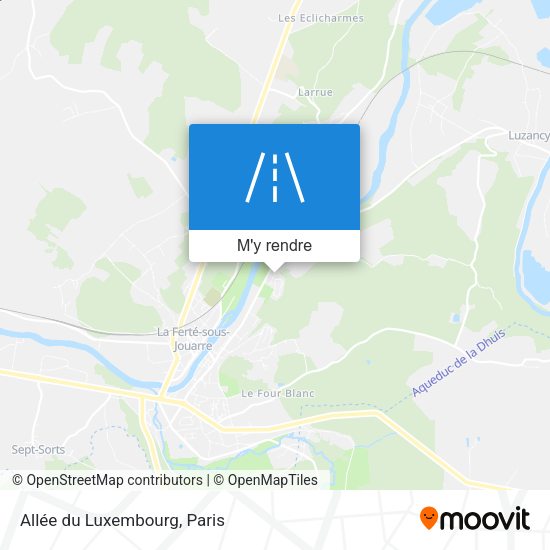 Allée du Luxembourg plan