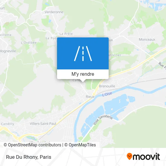 Rue Du Rhony plan