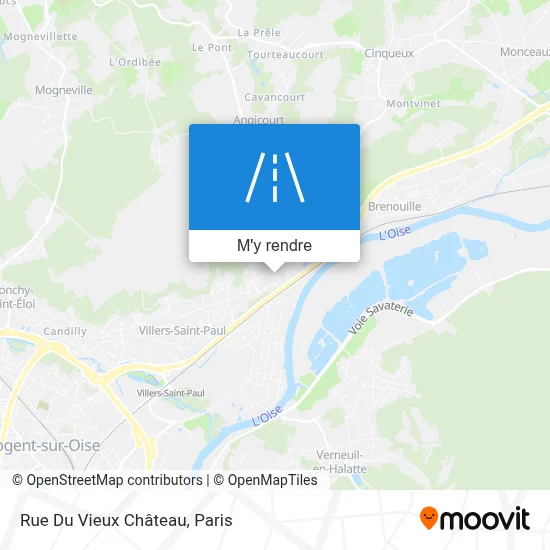 Rue Du Vieux Château plan