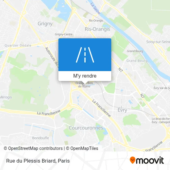 Rue du Plessis Briard plan