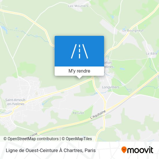 Ligne de Ouest-Ceinture À Chartres plan