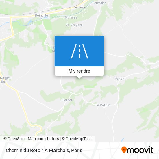 Chemin Du Rotoir À Marchais plan