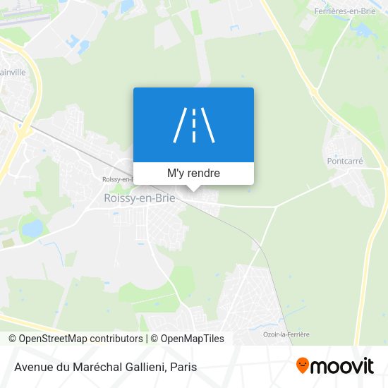 Avenue du Maréchal Gallieni plan