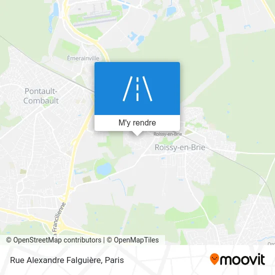 Rue Alexandre Falguière plan