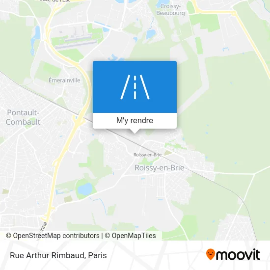 Rue Arthur Rimbaud plan