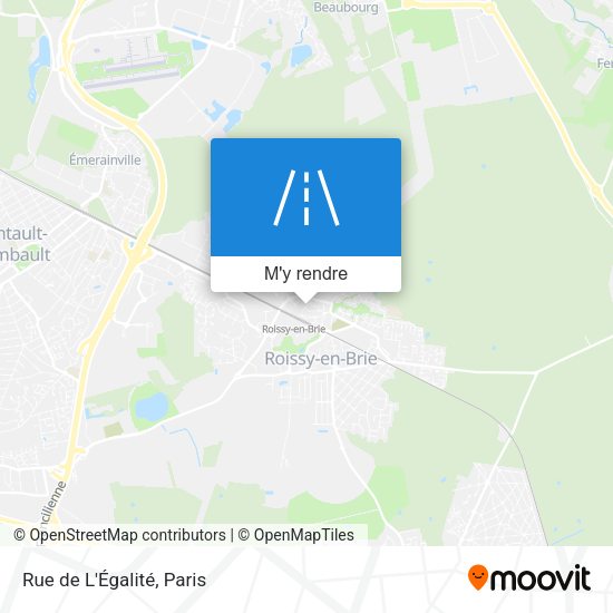 Rue de L'Égalité plan