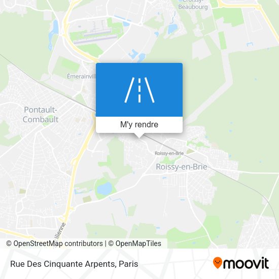 Rue Des Cinquante Arpents plan