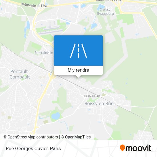 Rue Georges Cuvier plan