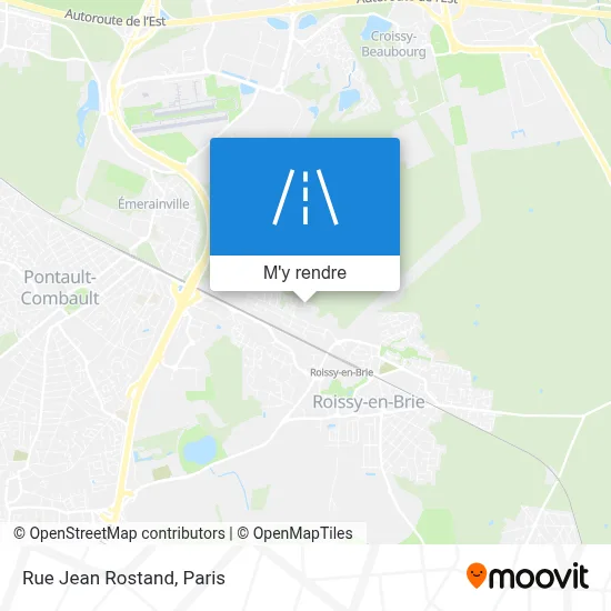 Rue Jean Rostand plan