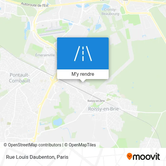 Rue Louis Daubenton plan