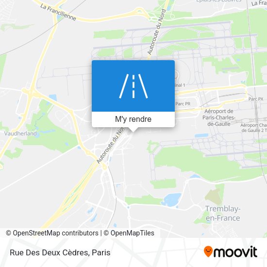 Rue Des Deux Cèdres plan