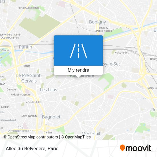 Allée du Belvédère plan