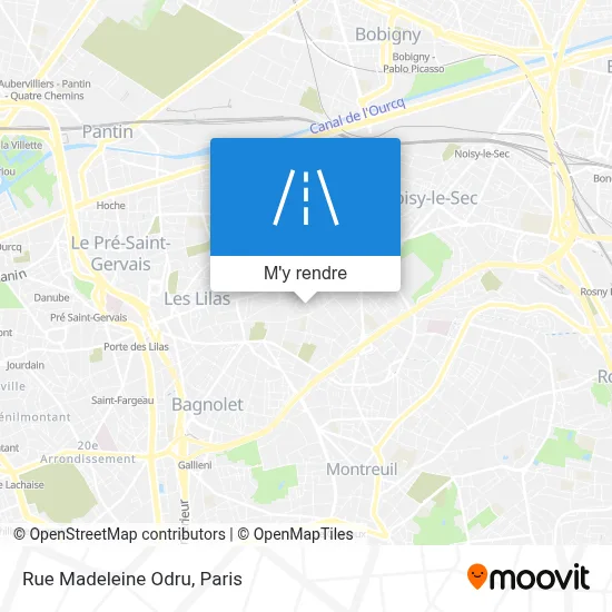 Rue Madeleine Odru plan