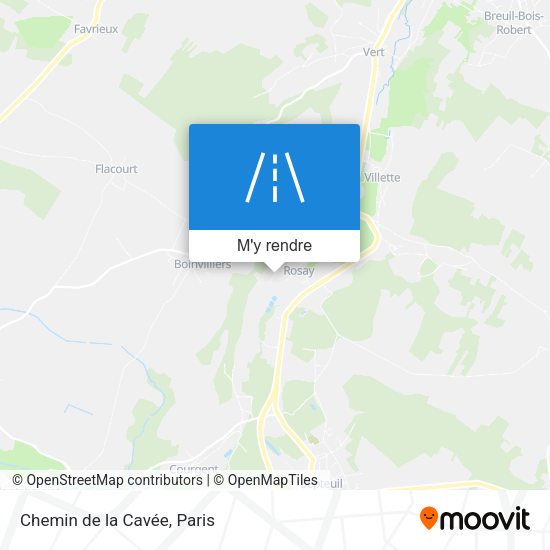 Chemin de la Cavée plan