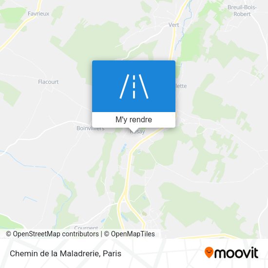 Chemin de la Maladrerie plan