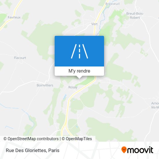 Rue Des Gloriettes plan