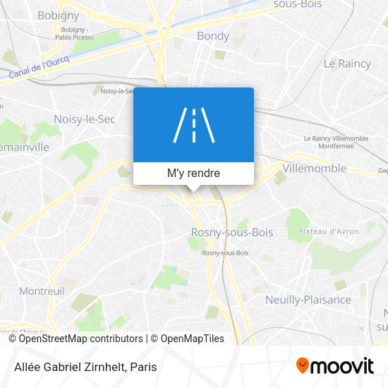 Allée Gabriel Zirnhelt plan