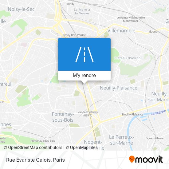 Rue Évariste Galois plan