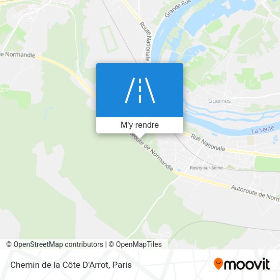 Chemin de la Côte D'Arrot plan
