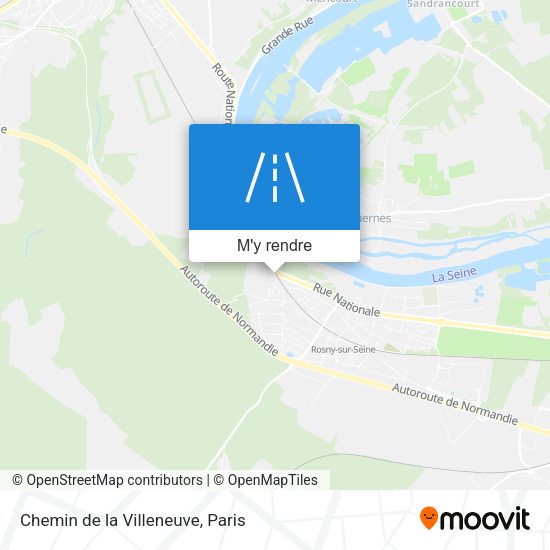 Chemin de la Villeneuve plan