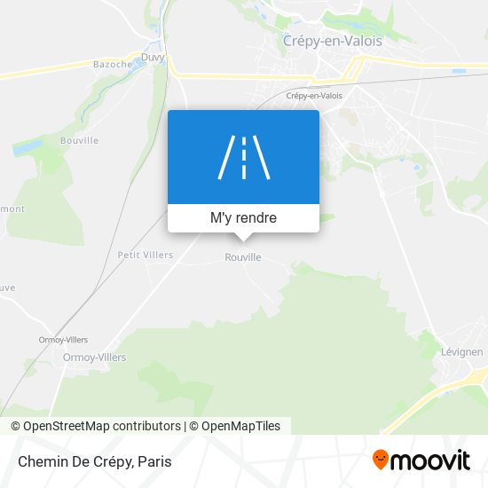 Chemin De Crépy plan