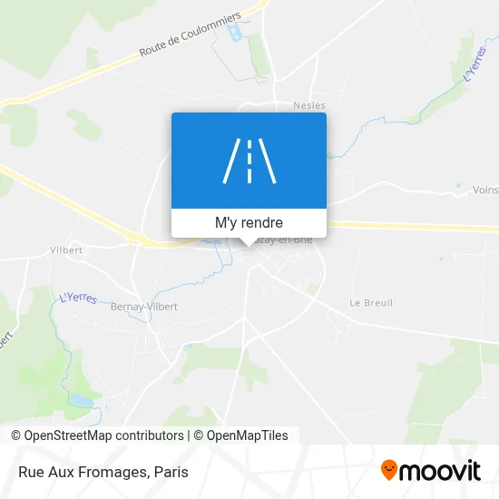 Rue Aux Fromages plan