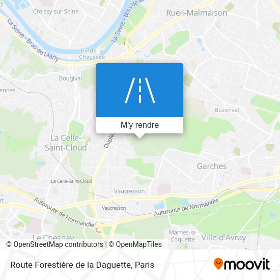 Route Forestière de la Daguette plan