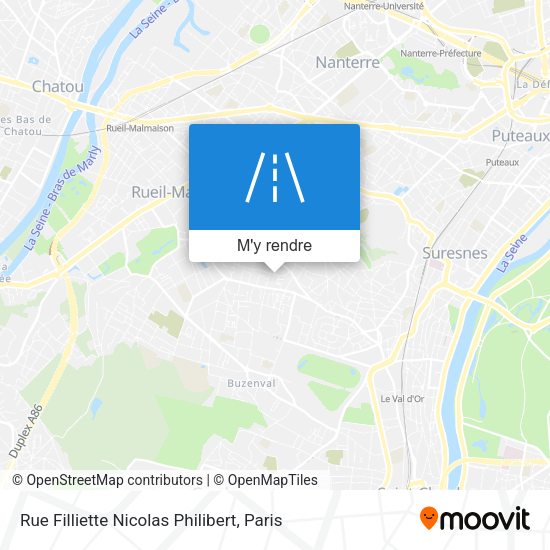 Rue Filliette Nicolas Philibert plan