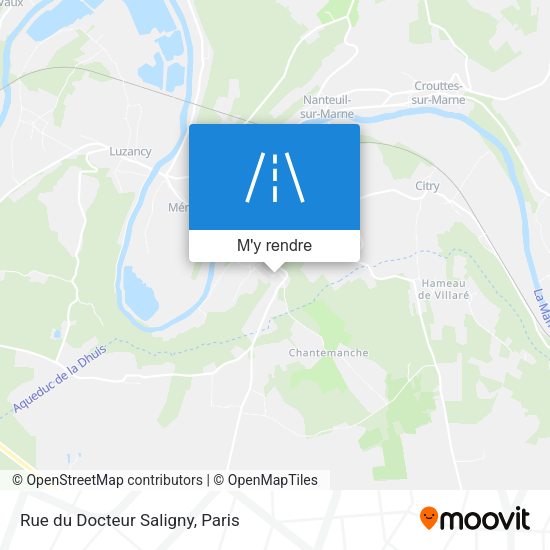 Rue du Docteur Saligny plan