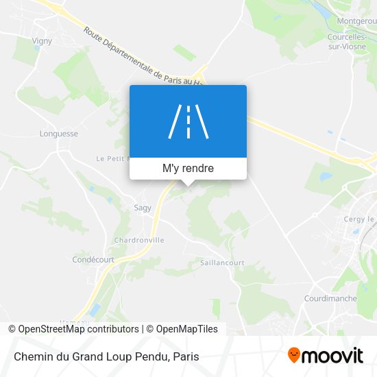 Chemin du Grand Loup Pendu plan