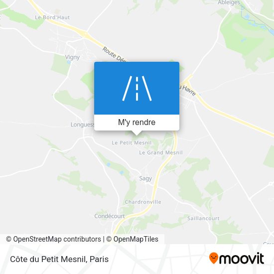 Côte du Petit Mesnil plan