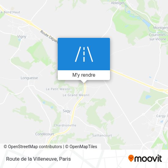 Route de la Villeneuve plan